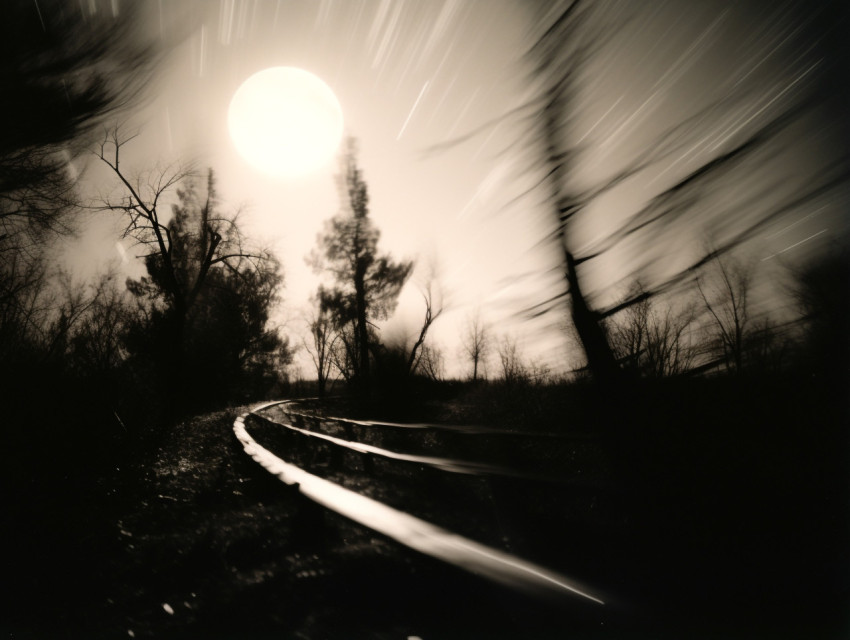 Long exposure pinhole landscape Long exposure pinhole landscape