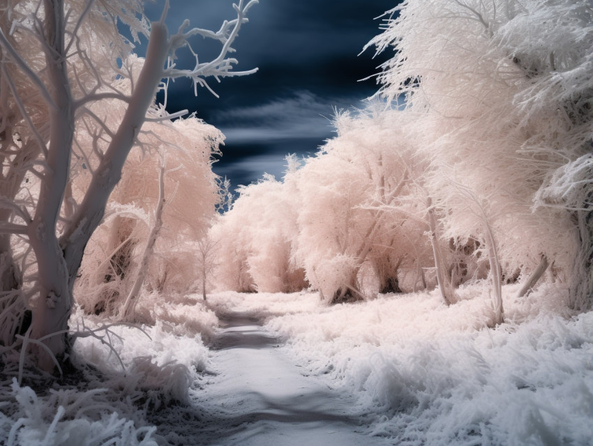 Infrared forest landscape Infrared forest landscape