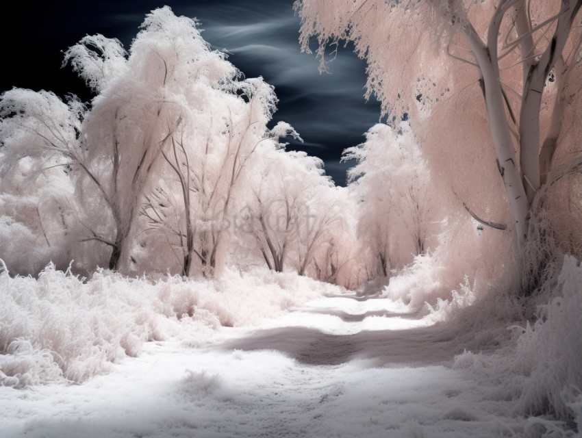 Stunning infrared forest view Stunning infrared forest view