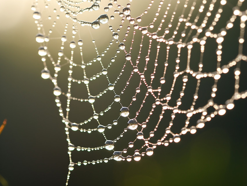 Dewdrop on Spiderweb Dewdrop on Spiderweb