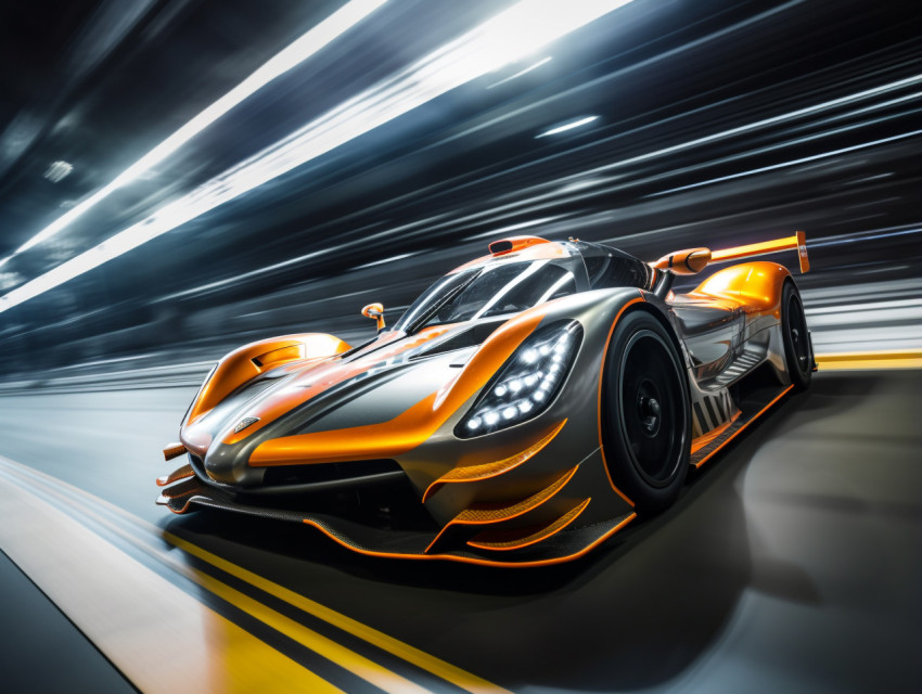 Long Exposure of Car Racing Long Exposure of Car Racing