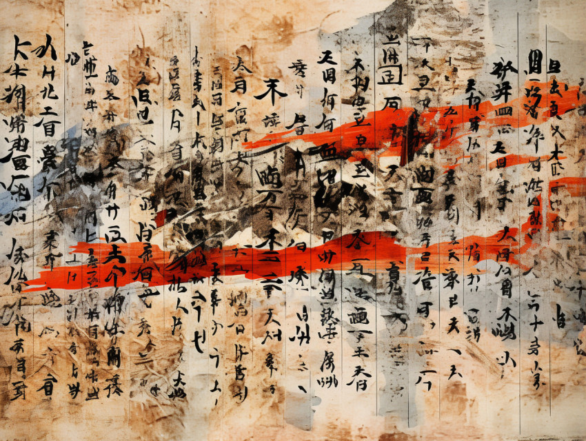 A photo of a chinese calligraphy