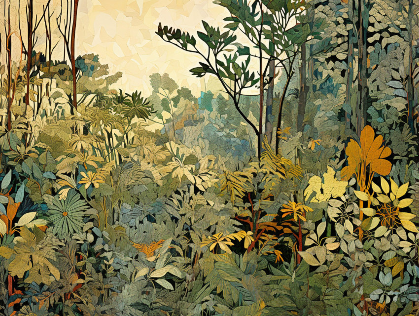 Handmade Verdure Tapestry