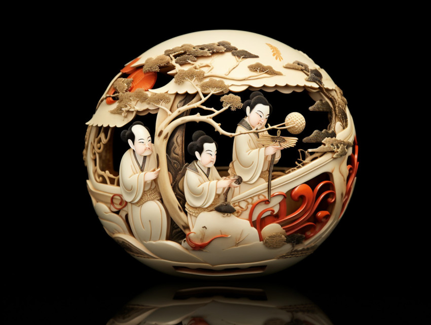Wood netsuke Wood netsuke