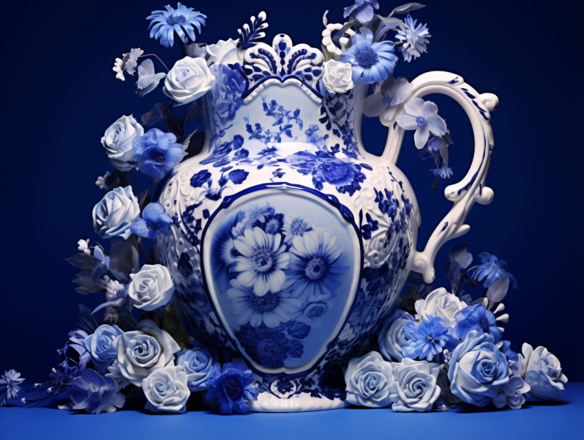 Gzhel vase