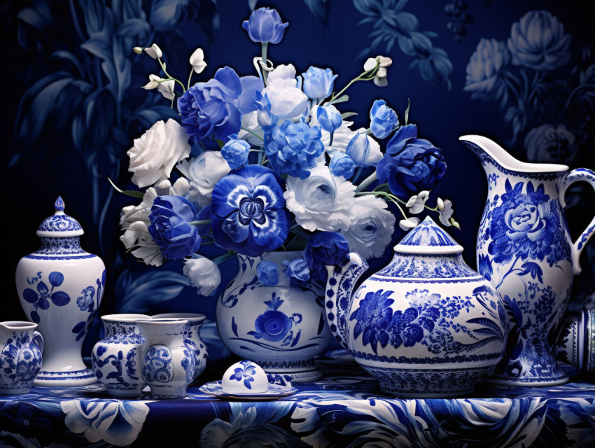 Gzhel ceramic craft