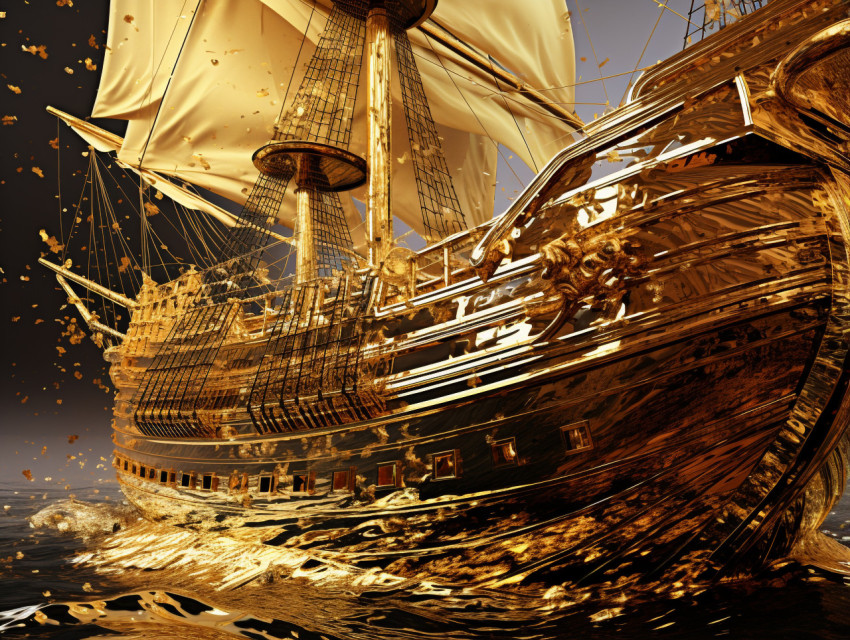 Gilded craft