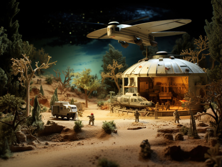 Diorama making Diorama making