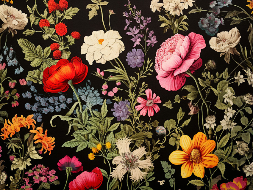 Millefleurs tapestry wall hanging