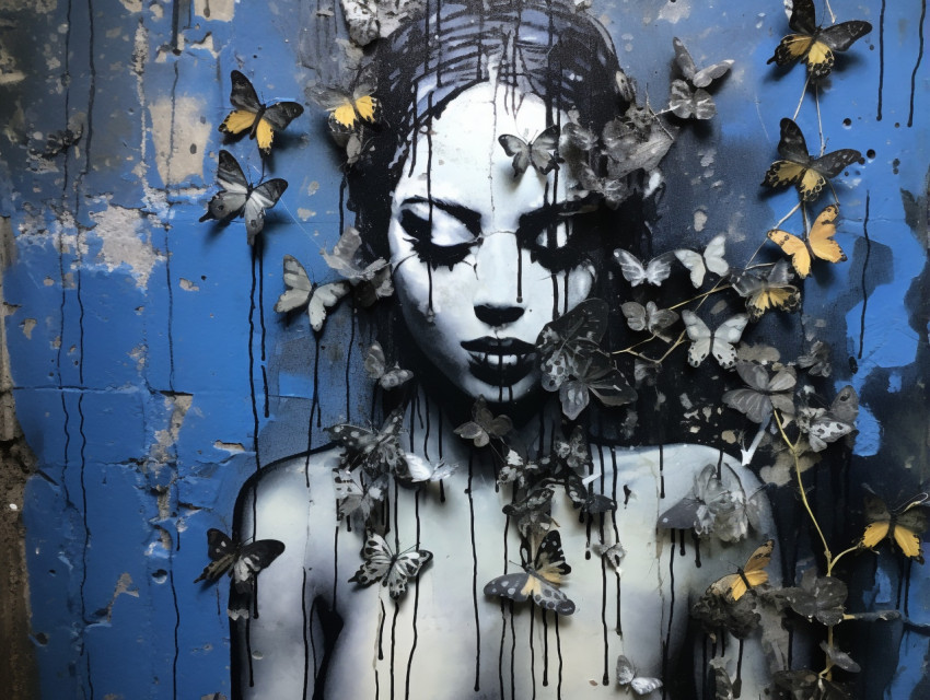 Butterfly woman