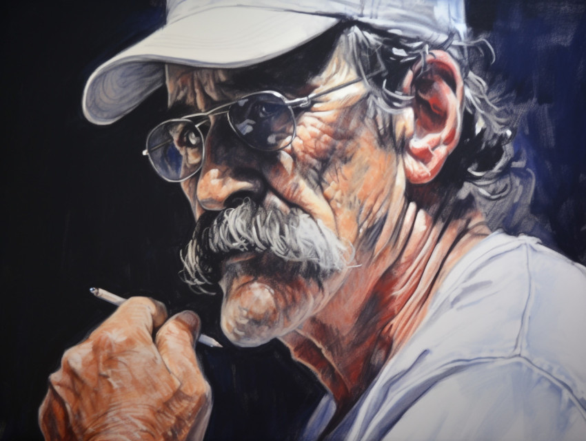 Conte Fantasy Drawing
