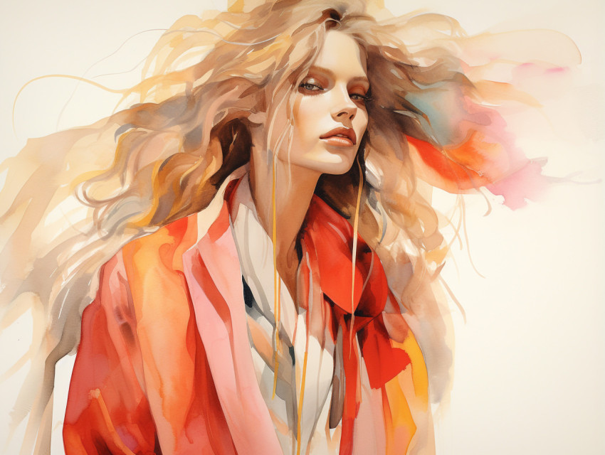 Fashion illustration woman