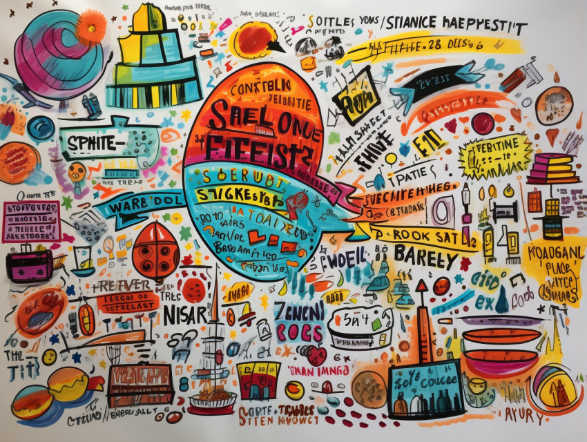 Colorful Sketchnote Background