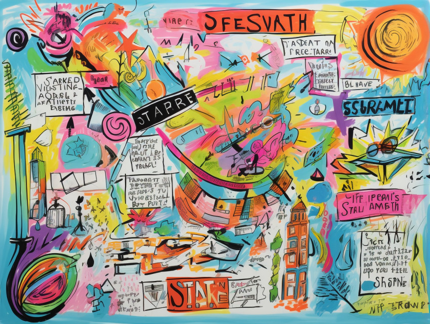 Abstract Color Sketchnote