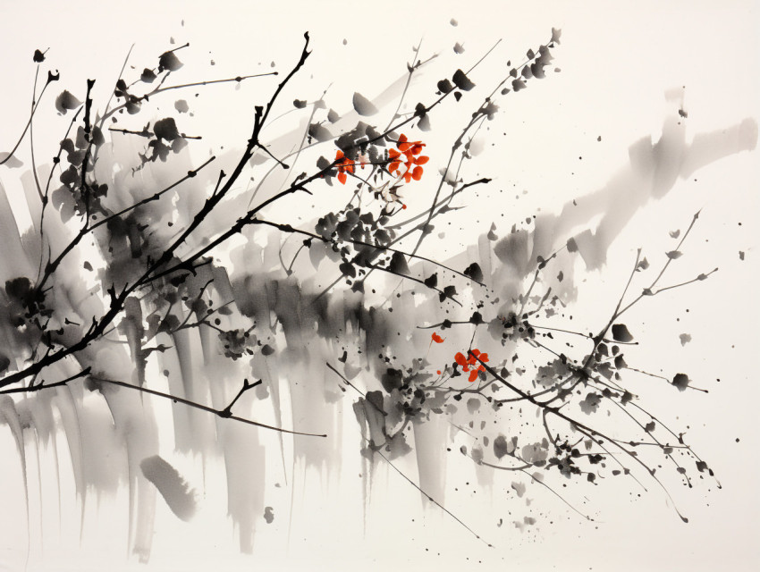 Sumi-e Drawing