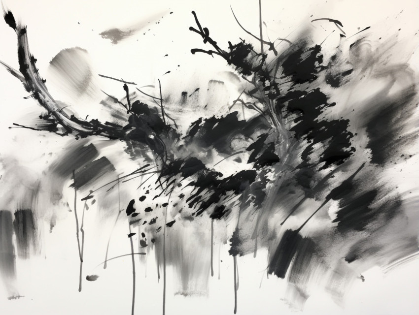 Sumi-e Abstract