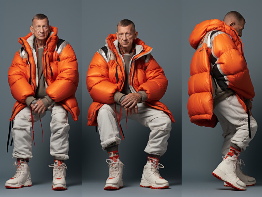 Gopnik fashion photoshoot