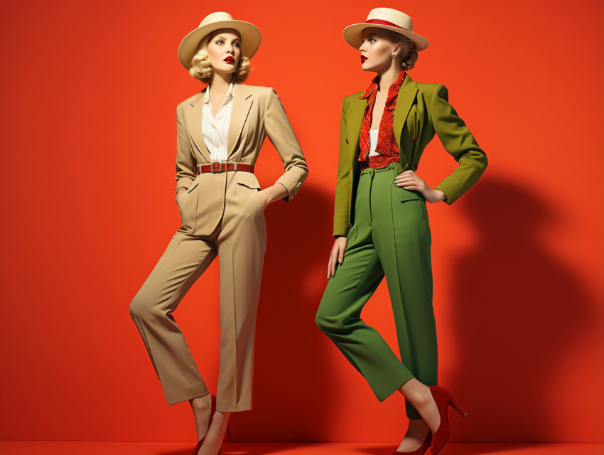 1930s Fashion Model in Classic Outfit 1930s Fashion Model in Classic Outfit