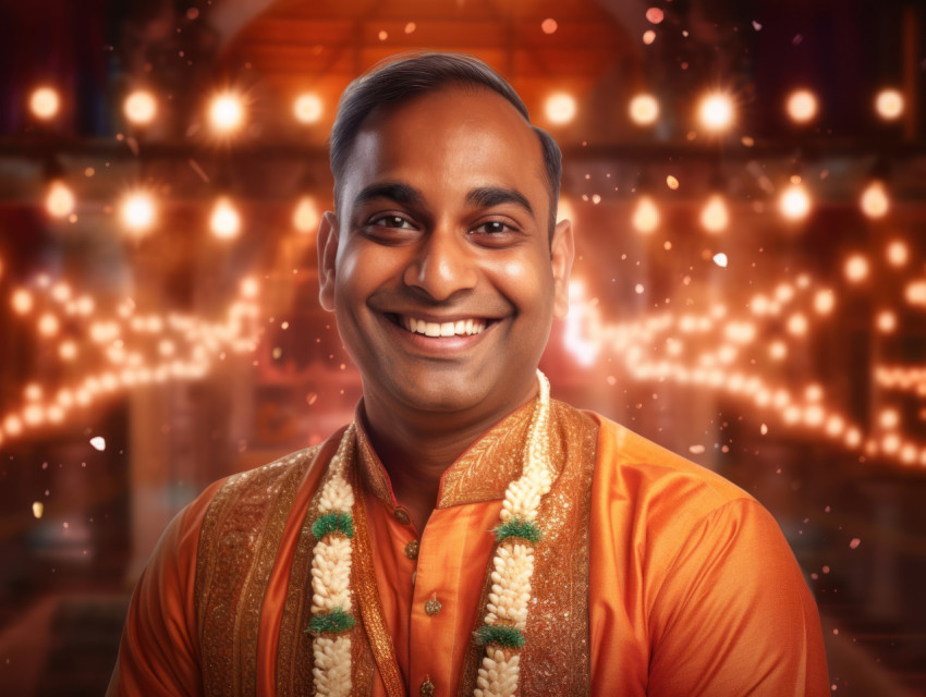 A portrait of a smiling Indian man A portrait of a smiling Indian man