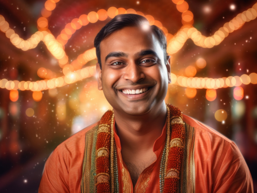 A portrait of a smiling Indian man A portrait of a smiling Indian man