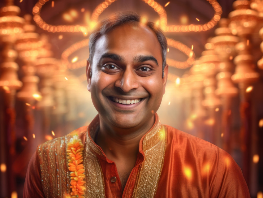 A portrait of a smiling Indian man A portrait of a smiling Indian man