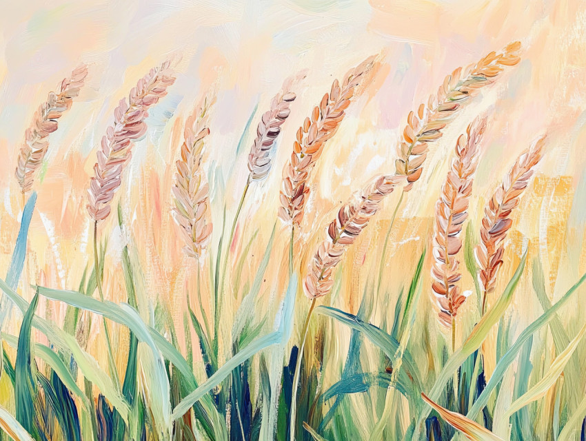 Golden wheat field stretching under a warm sunny sky Golden wheat field stretching under a warm sunny sky