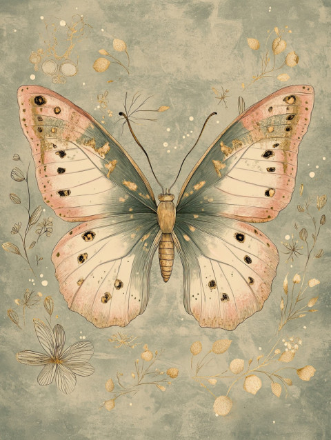 Detailed anatomy of a butterfly showcasing wings body parts Detailed anatomy of a butterfly showcasing wings body parts