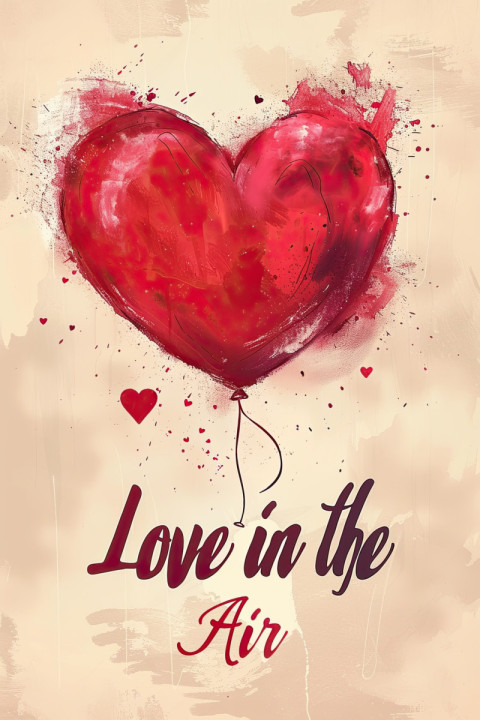 Valentine day poster with a romantic and warm atmosphere Valentine day poster with a romantic and warm atmosphere