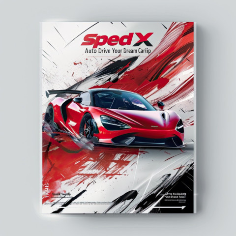 Energetic flyer designs of speedx auto dealership with text drive your dream car today Energetic flyer designs of speedx auto dealership with text drive your dream car today