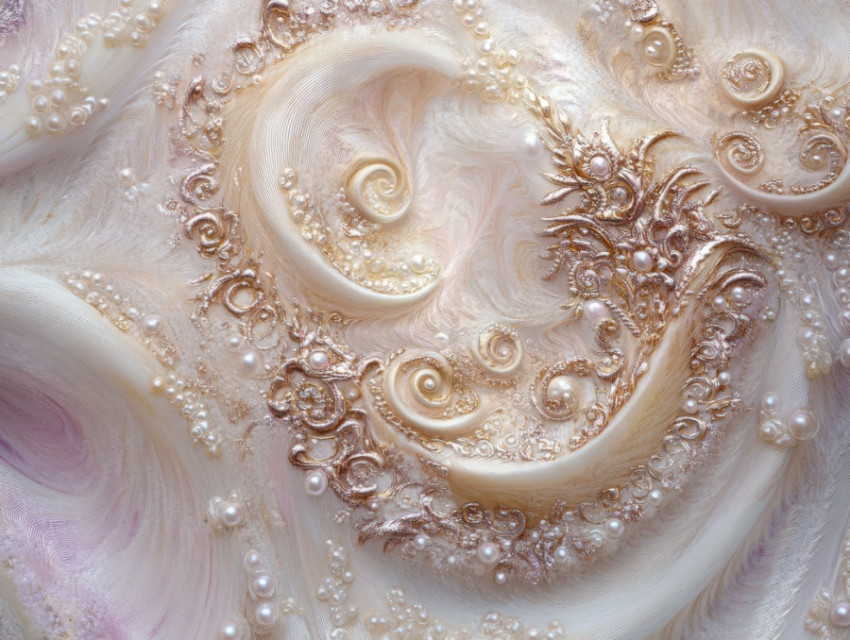 Soft tendrils curving into intricate spiral designs Soft tendrils curving into intricate spiral designs