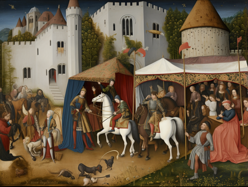 A Medieval art award winning painting