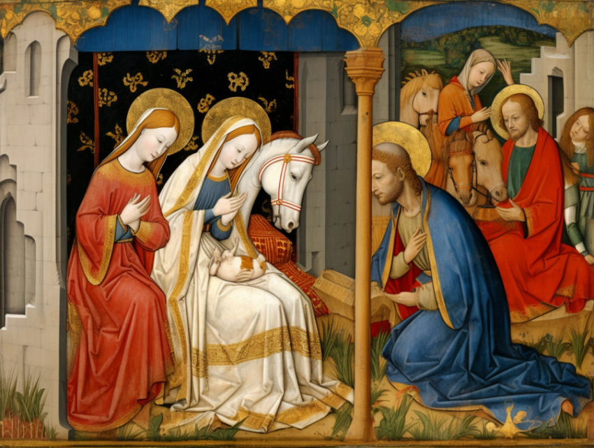 A Medieval art award winning painting