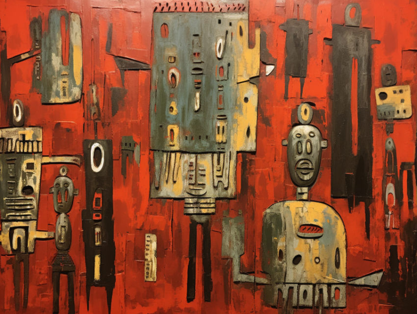 A Dogon Art Painting