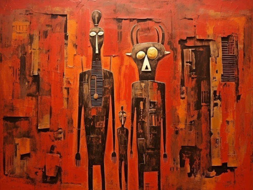 A Dogon Art Painting