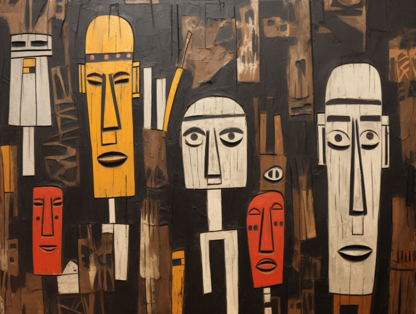 A Dogon Art Painting