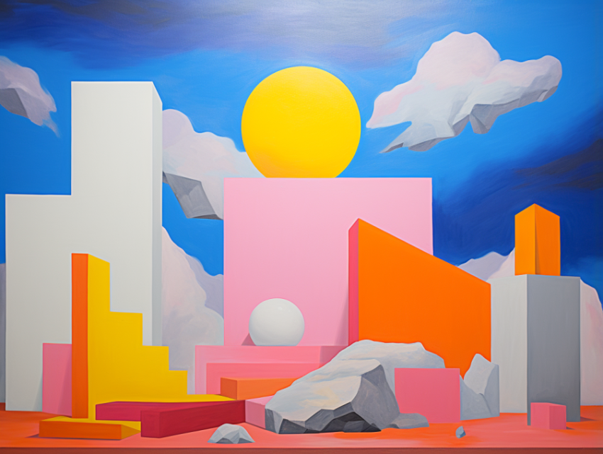 A Hypermodernism Art Painting
