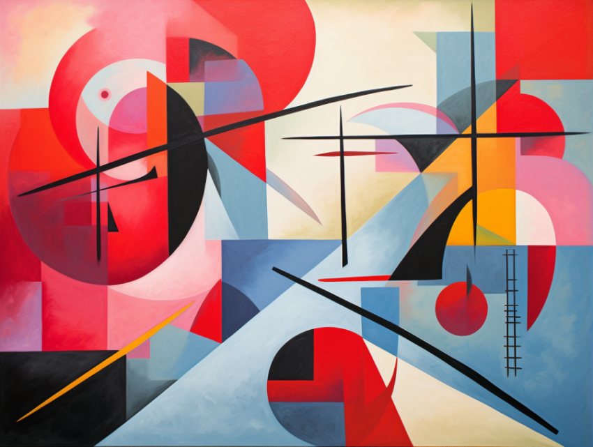 A Constructivism Art Painting