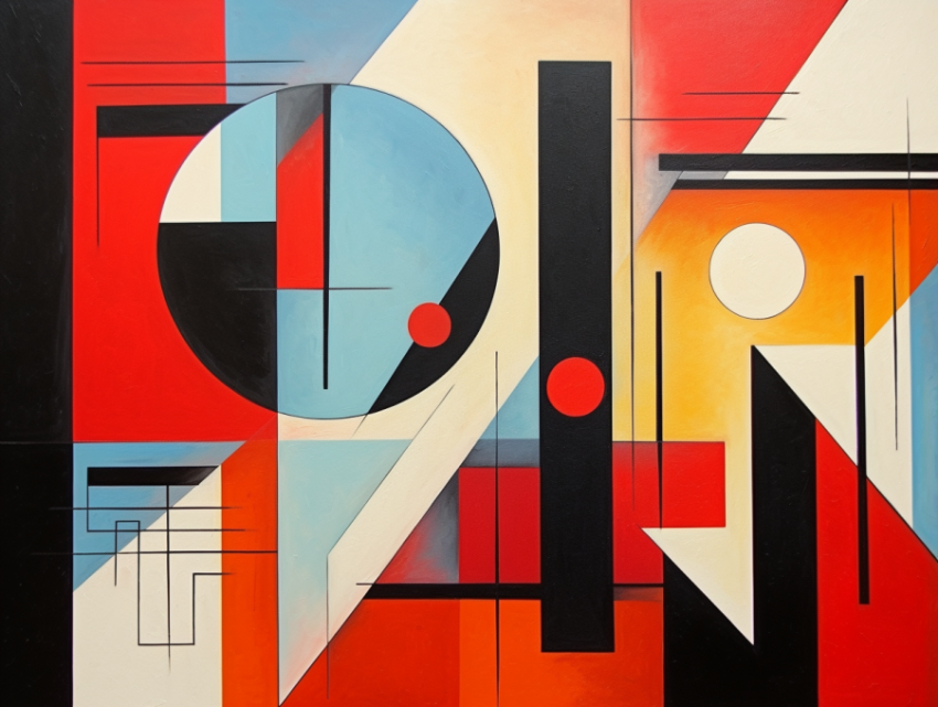 A Constructivism Art Painting