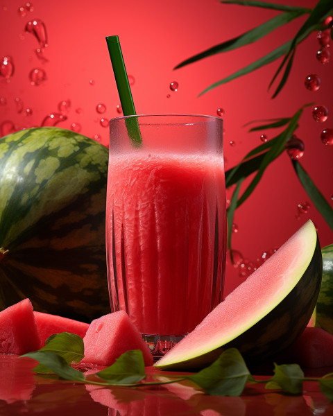 A photo of a watermelon juice, beverage advertisement photography inspiration Get unlimited access to a library of free ai prompts and ai images to help you generate creative ideas.