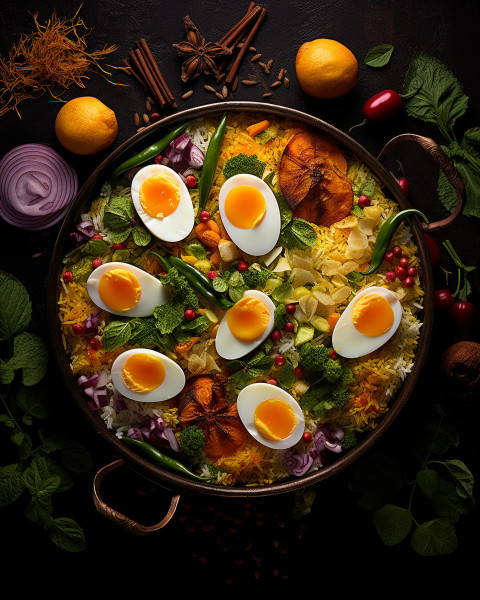 Basmati rice slowly cooked with masala roasted egg and spices served with yogurt dip Get unlimited access to a library of free ai prompts and ai images to help you generate creative ideas.