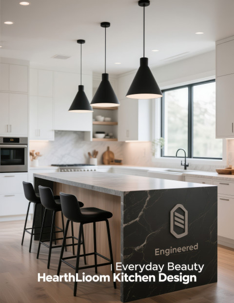 Bright kitchen with island Bright kitchen with island