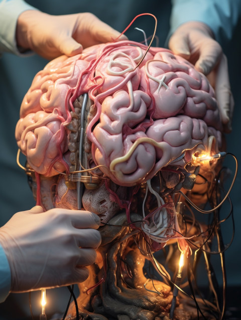 A brain being transplanted from one body to another, human brain Get unlimited access to a library of free ai prompts and ai images to help you generate creative ideas.