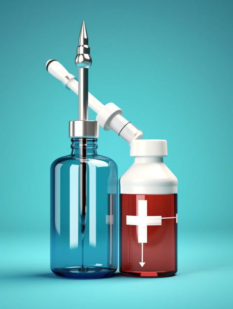 Free photo syringe and vaccine bottle icon sign or symbol on blue background 3d illustration cartoon healthcare and medical concept, health and medical stock image Get unlimited access to a library of free ai prompts and ai images to help you generate creative ideas.