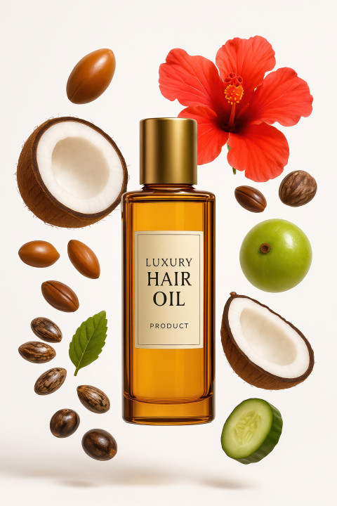 Hair oil bottle with argan Hair oil bottle with argan