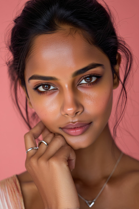 Fierce Indian woman with smokey eyes Fierce Indian woman with smokey eyes