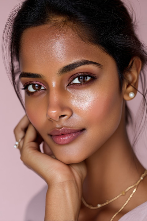 Indian woman with soft makeup Indian woman with soft makeup