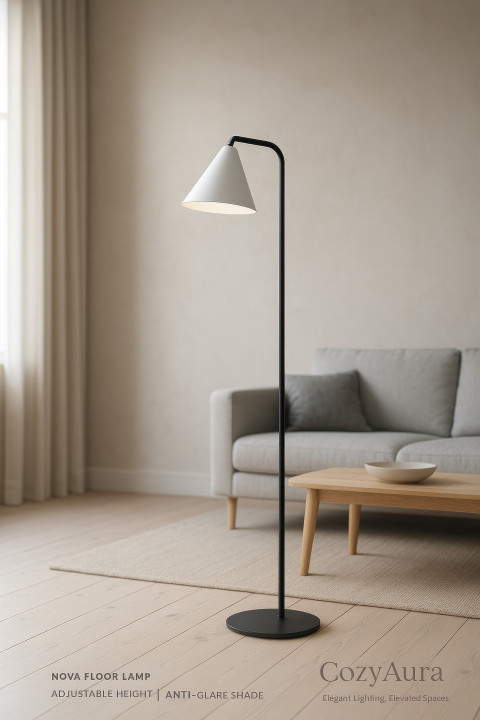 Sleek wall clock on a textured white wall above a beige scandinavian sofa Sleek wall clock on a textured white wall above a beige scandinavian sofa