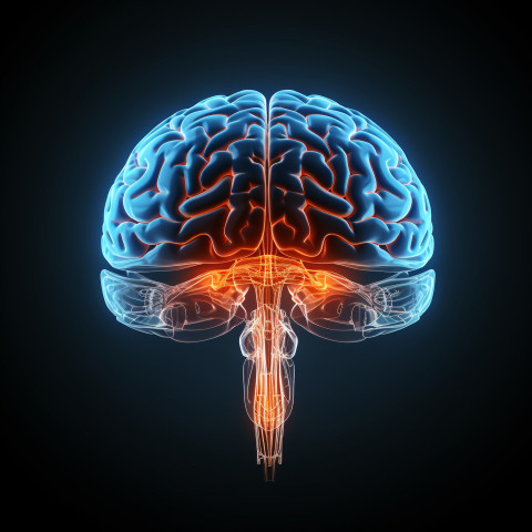X-ray human brain graphic art 3d illustration on black backgroun Get unlimited access to a library of free ai prompts and ai images to help you generate creative ideas.