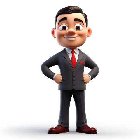 A photo of a businessman character style dress neatly, cartoon character and illustration Get unlimited access to a library of free ai prompts and ai images to help you generate creative ideas.