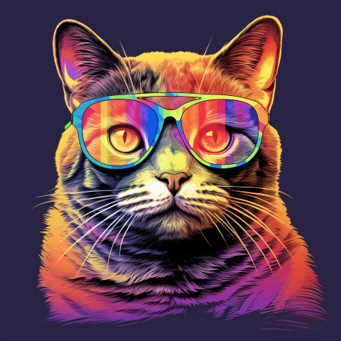 Cat in jeans and embroidered shirt Cat in jeans and embroidered shirt, animal t-shirt designs, animal t-shirt design stock images, animal t-shirt design ai prompts